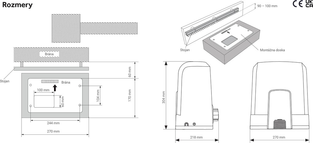 LiftMaster by Chamberlain LiftMaster SL600EVK-03 s myQ rozhraním 828EV