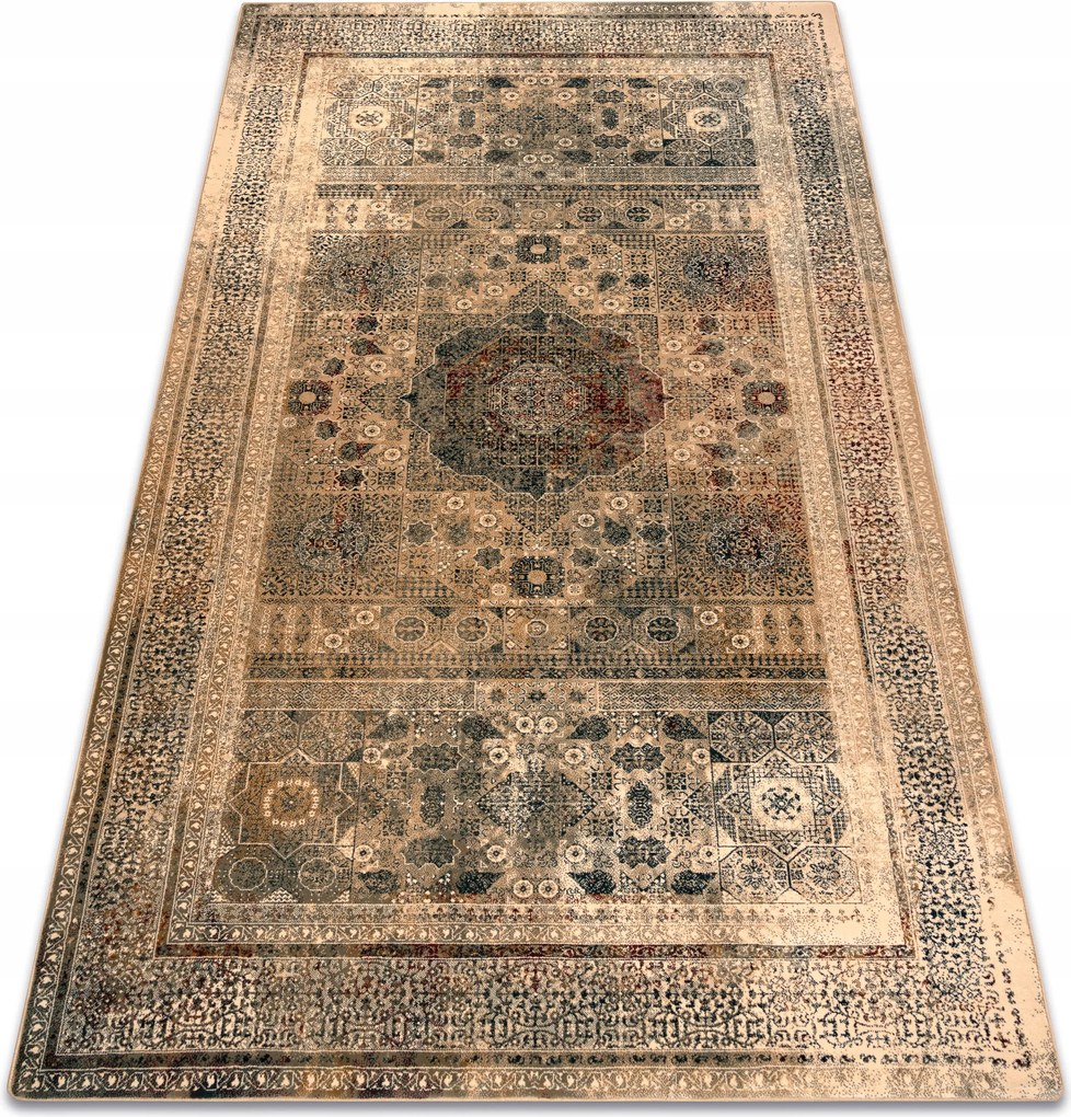 Koberec Superior 200x300 Mamluk krém Rozeta Vlna 'SUP103