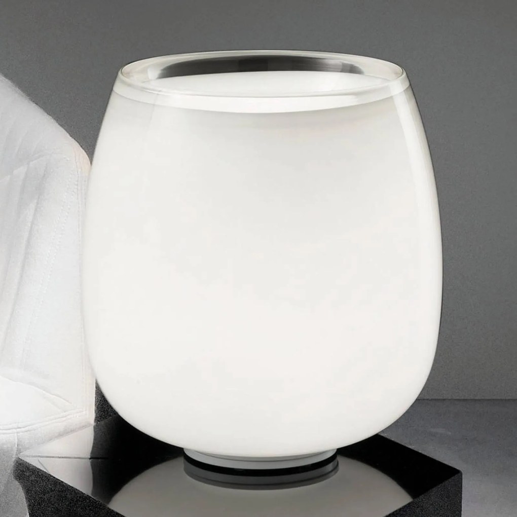 Implode – sklenená stolná lampa Ø 38 cm