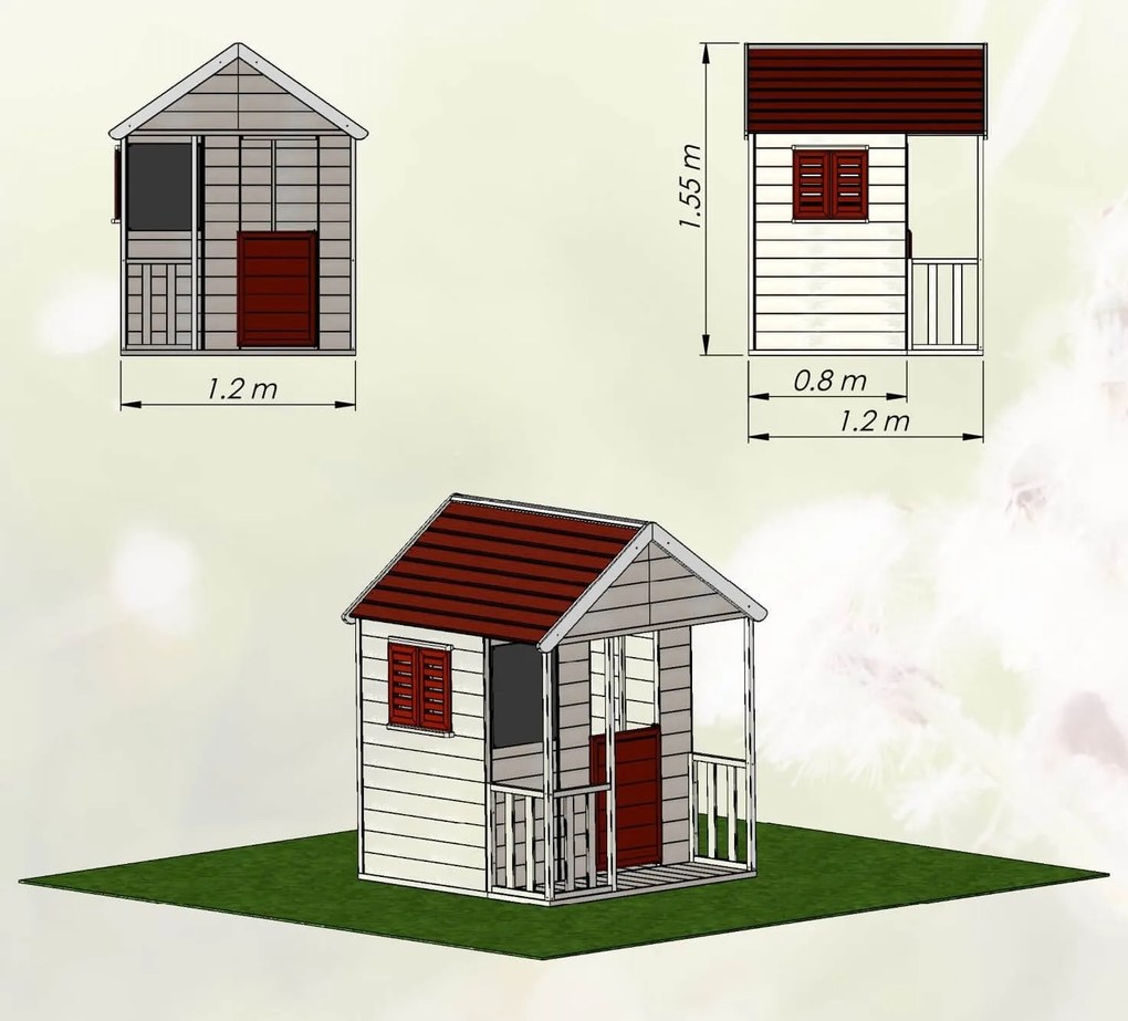Marimex | Detský drevený domček Marimex Veranda | 11640355