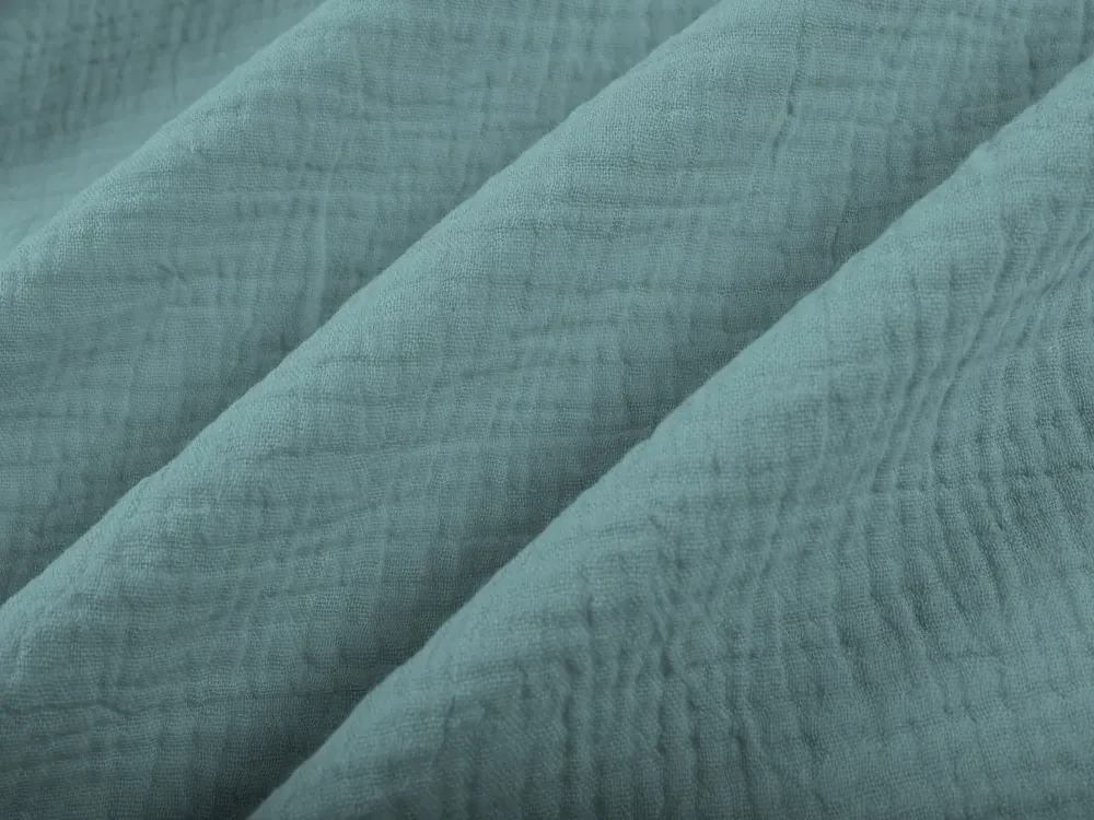Biante Mušelínová obliečka na vankúš MSN-050 Pastelovo modrozelená 50 x 50 cm