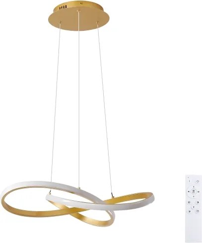 BRILAGI - LED stmievateľný luster na lanku INFINITY LED/55W/230V 50x50 cm zlatý + DO