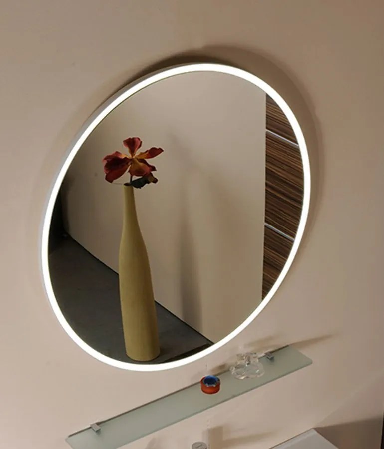 Sapho Sapho, FLOAT LED podsvietené zrkadlo, priemer 600mm, biela, 22559