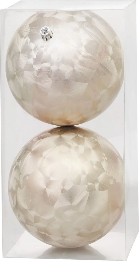 Gule MagicHome Vianoce, 2 ks, béžové, na vianočný stromček, 12 cm