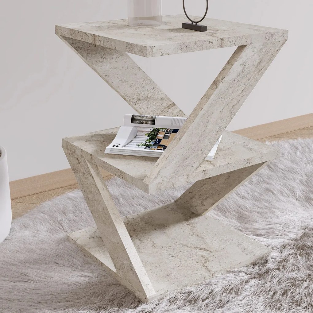 Odkladací stolík Albeni Travertine