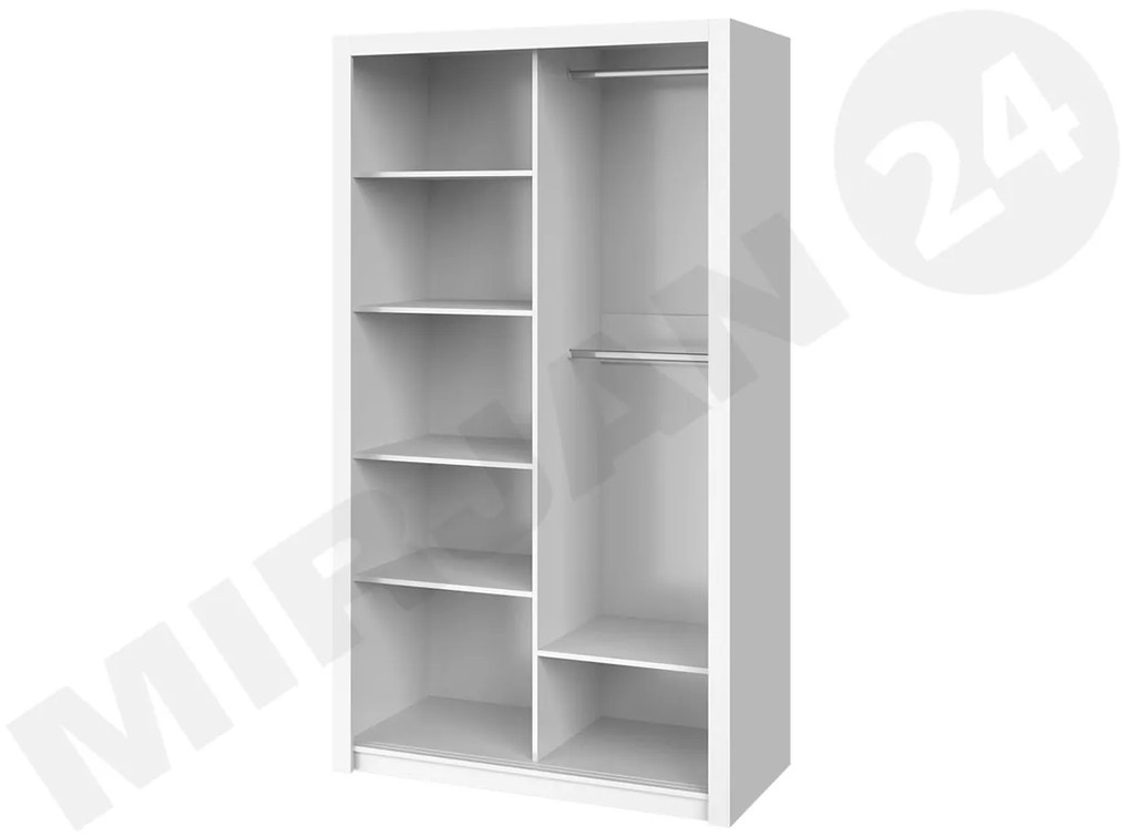 Spálňa Kler II, Farby: biela / biely + ekokoža soft 011 pik