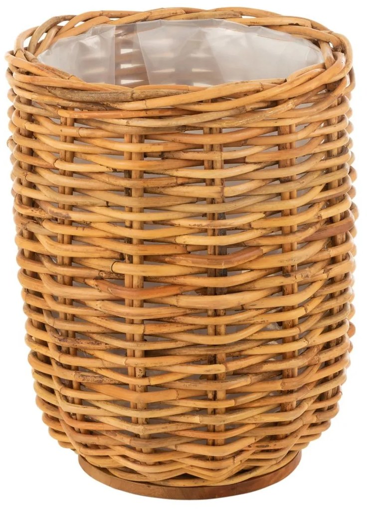 Vysoký okrúhly ratanový kvetináč Rattan honey - Ø52*66 cm