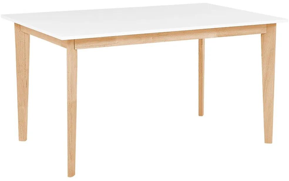 Jedálenský rozkladací stôl 140-180x90 cm Sanjuana (biela). Vlastná spoľahlivá doprava až k Vám domov. 1035583