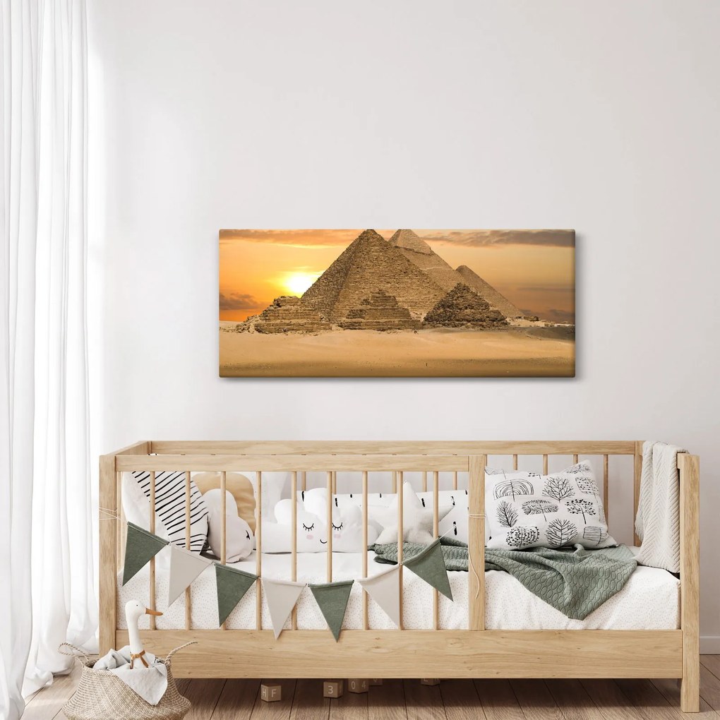 Obraz - Pyramídy (120x50 cm)