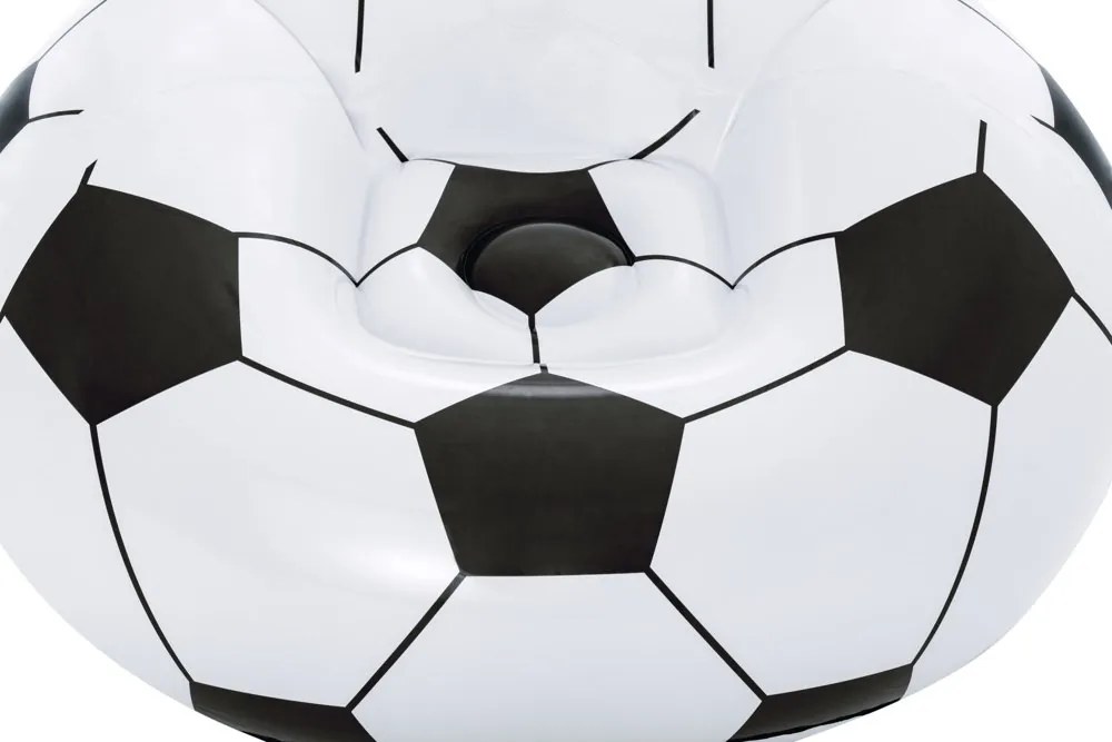 Lean Toys Bestway nafukovacie kreslo – Futbalová lopta 75010