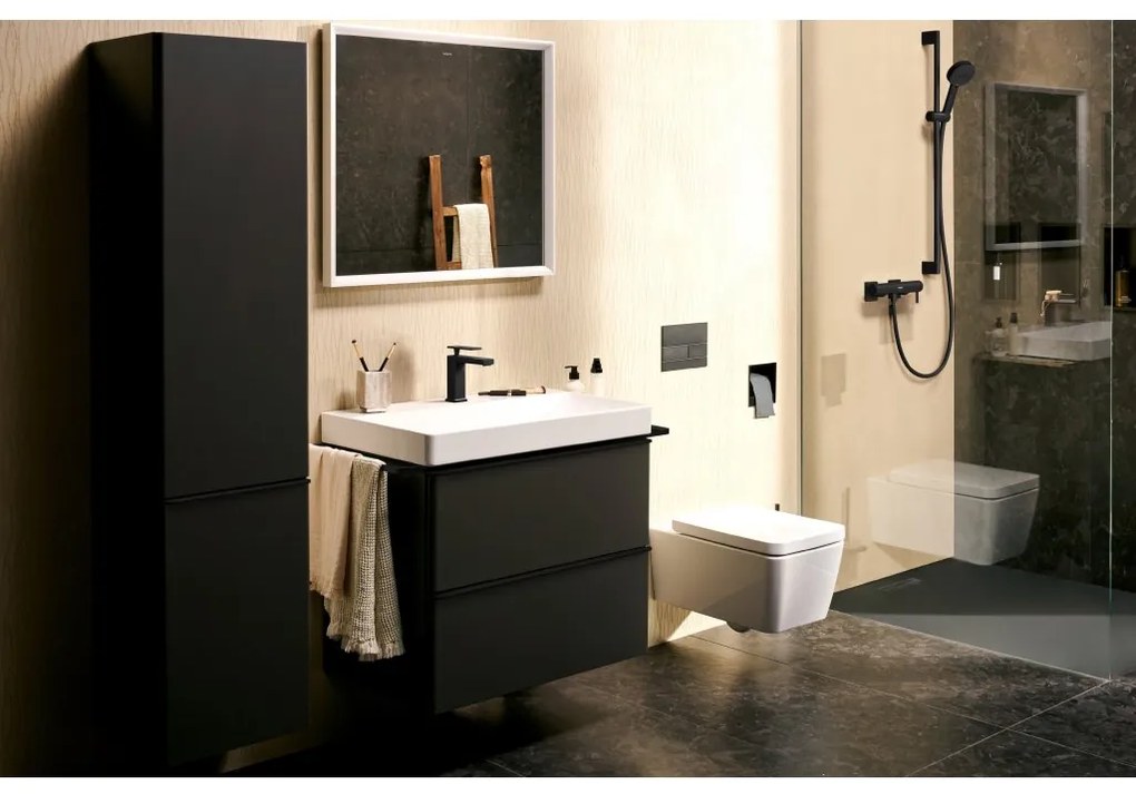 Hansgrohe Tecturis E, páková sprchová batéria, čierna matná, HAN-73620670