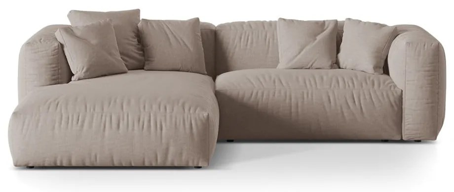 Béžová modulárna rohová pohovka (ľavý roh) Martina – Micadoni Home