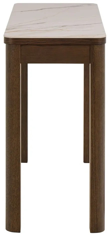 Béžový/tmavohnedý konzolový stolík s keramickou doskou 40x100 cm Southampton – Actona