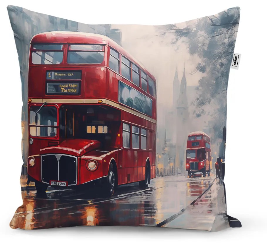 Sablio Vankúš Londýn Double-decker 2 - 50x50 cm