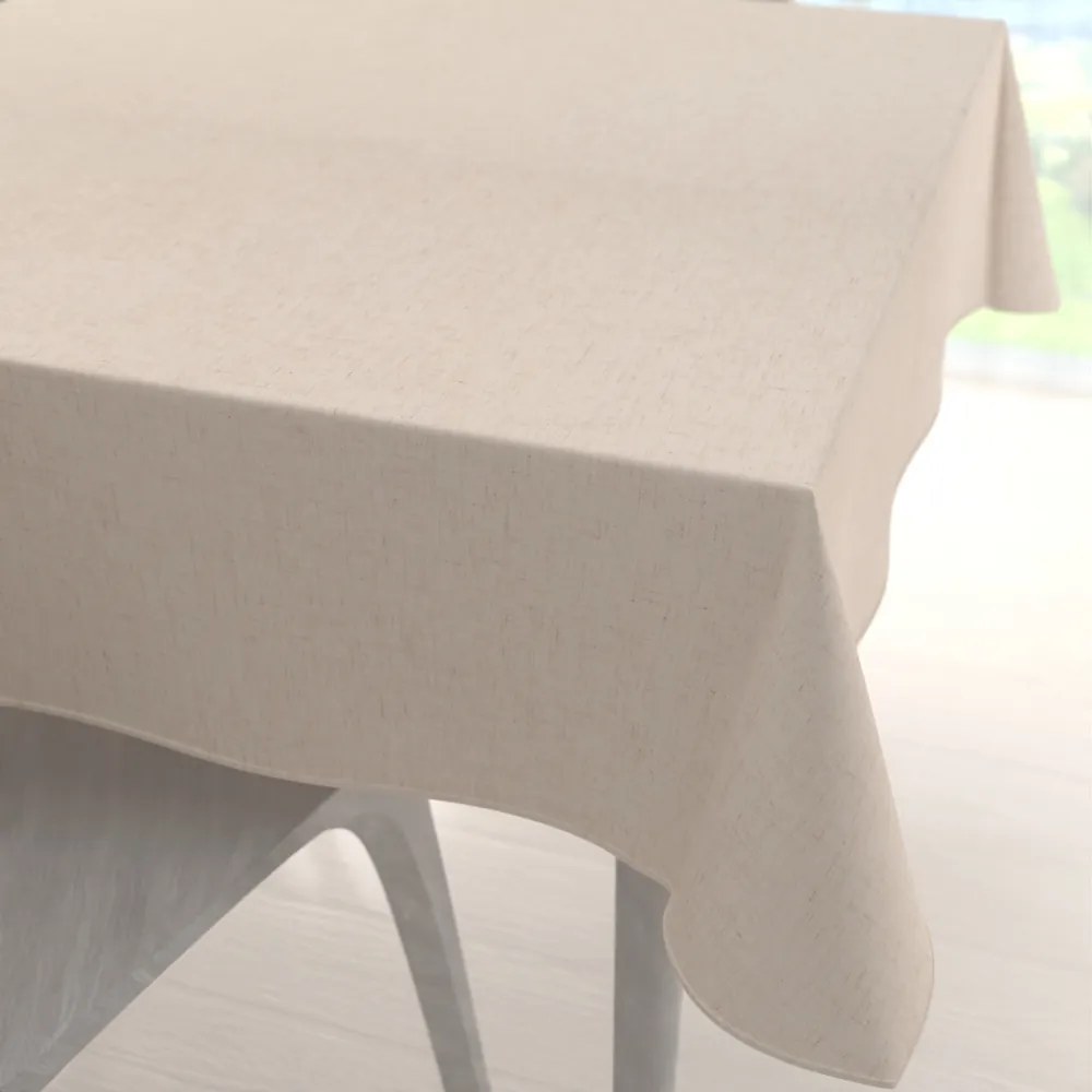 Biante Dekoračný štvorcový obrus PM-128 Prírodná režná 100x100 cm