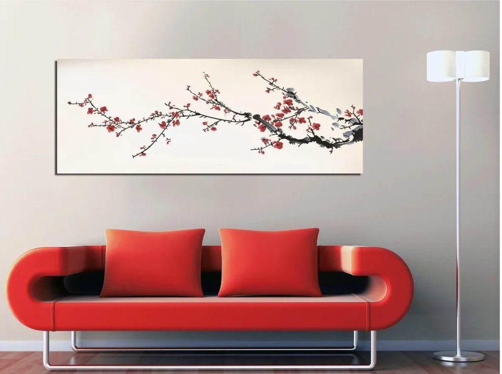 Obraz na plátne Cherry tree PC041 30x80 cm
