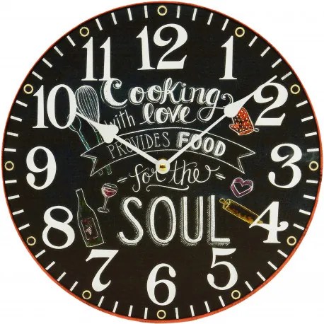 Hodiny drevené 30x30 DEB6288