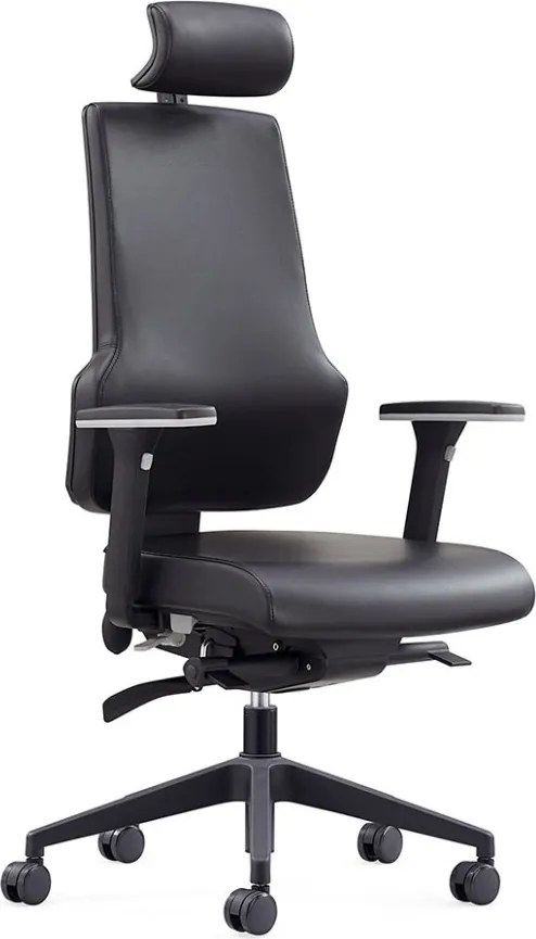 Ergonomická kancelárska stolička MOSH Elite F – čierna
