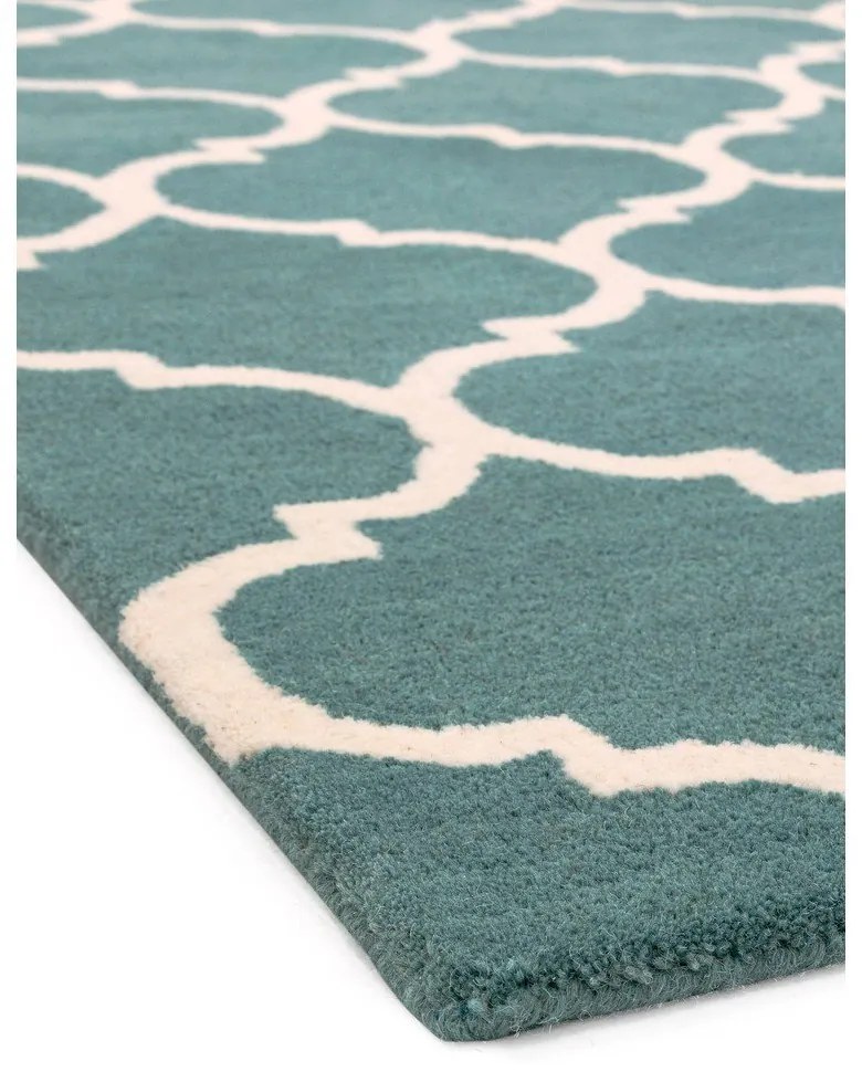 Modrý ručne tkaný vlnený koberec 160x230 cm Albany – Asiatic Carpets