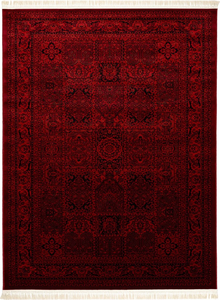 Dywany Łuszczów, Kusový koberec Orient 5365 vínový, 300x400, červená, kancelária