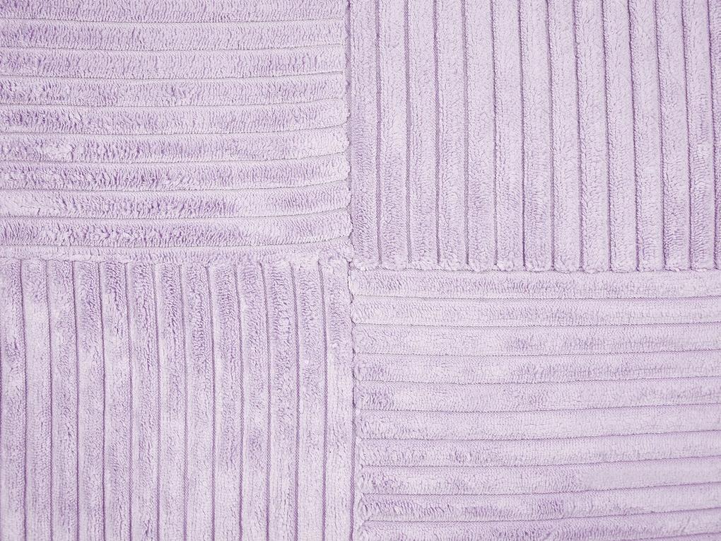 Sada 2 menčestrových vankúšov 47 x 27 cm fialová MILLET Beliani