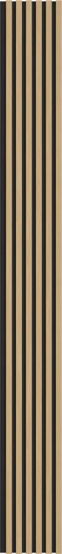 Mexen Lam-B, akustické stenové lamely 275 × 30 cm, HDF doska 4 mm, technická dyha, dub zlatistý, 275307-3015-003