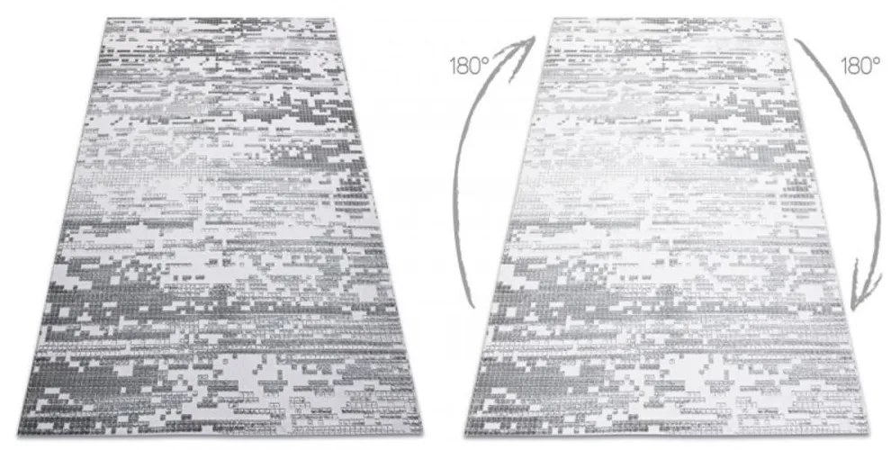 Luxusný kusový koberec akryl Tonya šedý 240x340cm