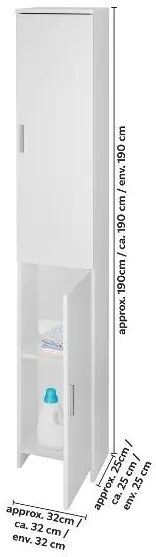 Livarno® Kúpeľňová skrinka Liverpool, 32 x 190 x 25 cm (100398414)