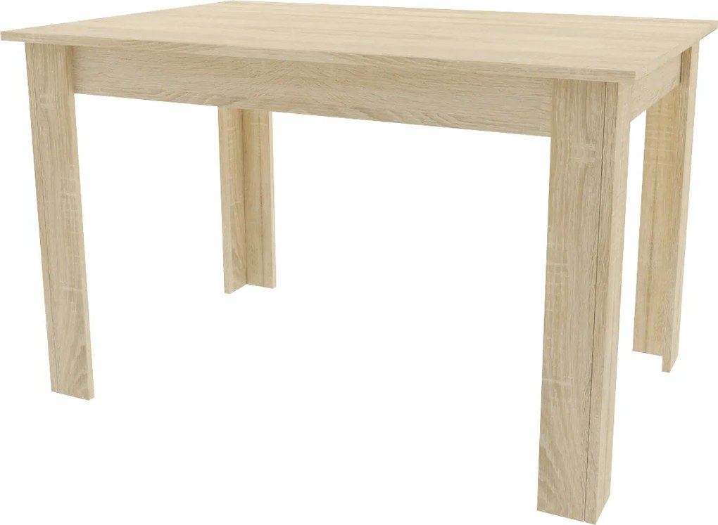 AKCIA Jedálenský stôl s doskou v dekore dub sonoma UMEKO 120x80 II. akosť