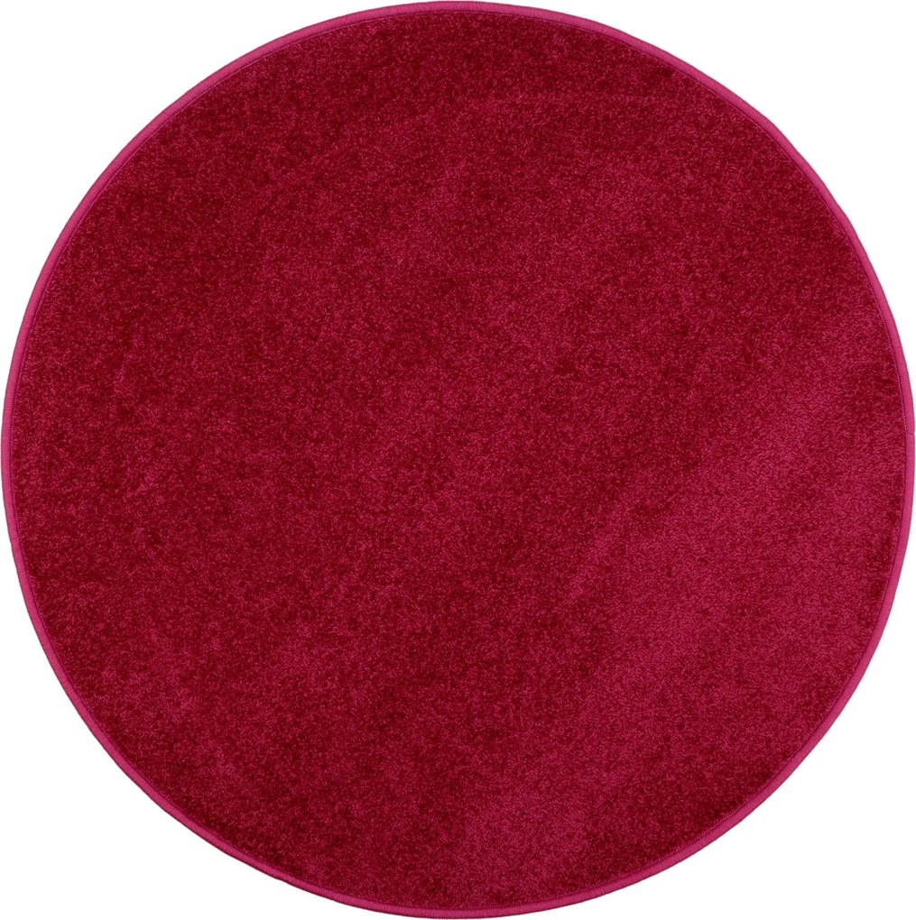 DOPREDAJ: 100x100 (průměr) kruh cm Vánoční kusový koberec Eton vínově červený kruh, 100x100 (priemer) kruh, červená, detská izba, Vopi