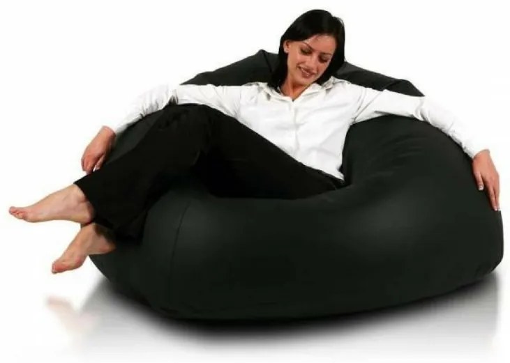 Sedací vak guľa čierna EMI