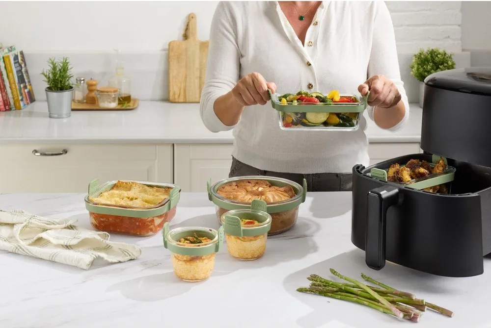 Sklenená forma do teplovzdušnej fritézy 20,5x19,5 cm – Lékué