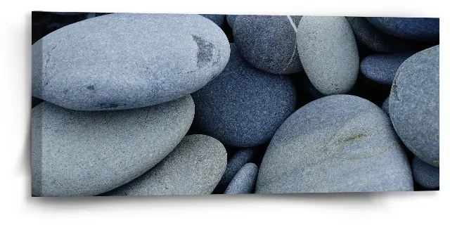 Sablio Obraz Čierne kamene - 110x50 cm