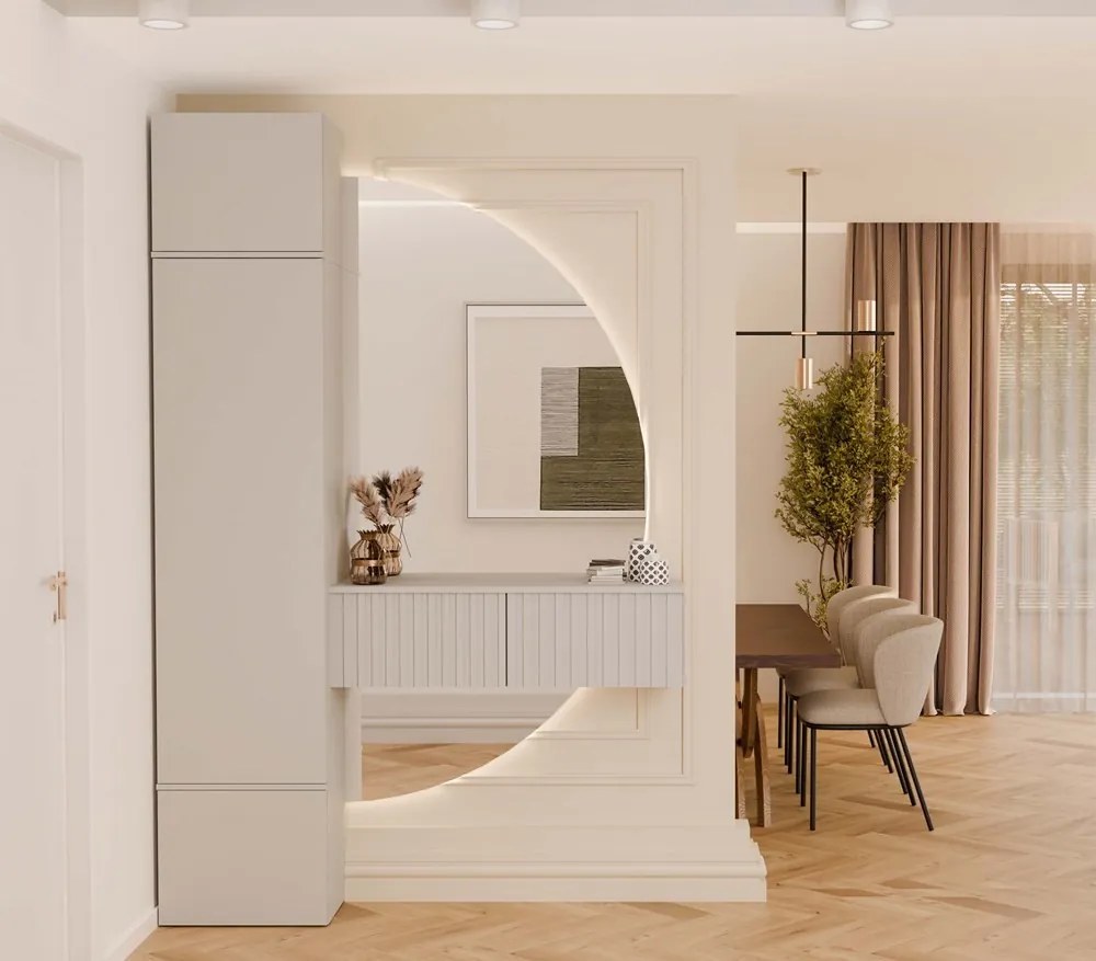 Předsíňová skříň Haga 50 cm kašmír