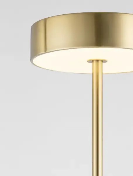 LED zlatá stojaca lampa Thea