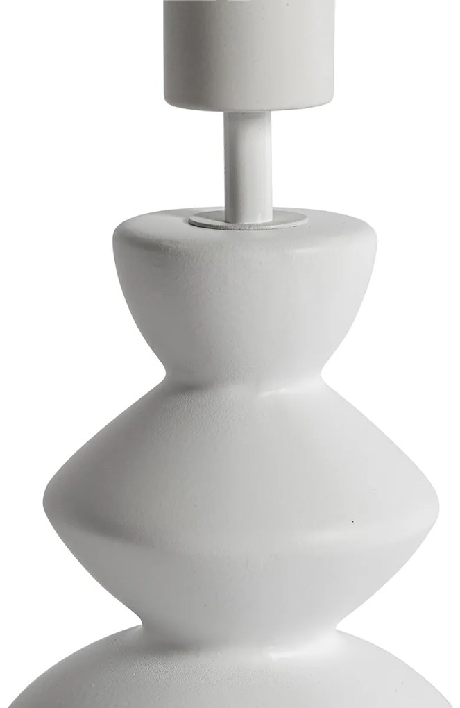 Dizajnová stolná lampa biela keramika 15 cm bez tienidla - Alisia