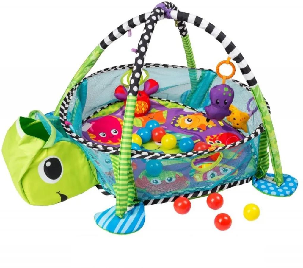 Detská hracia deka - korytnačka s ohrádkou