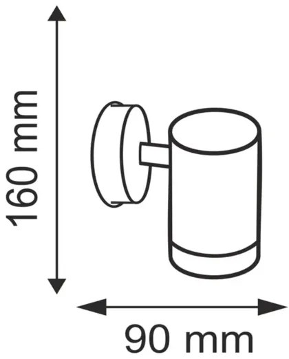 Vonkajšie nástenné svietidlo OLIMP 2 1xGU10/8W/230V IP44 čierna