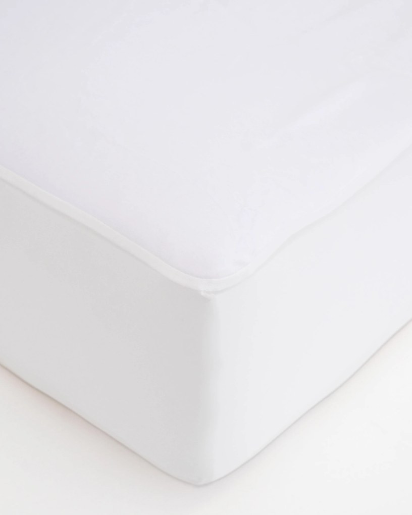 Nepriepustná plachta mikroplyš 90 × 200 cm - biele