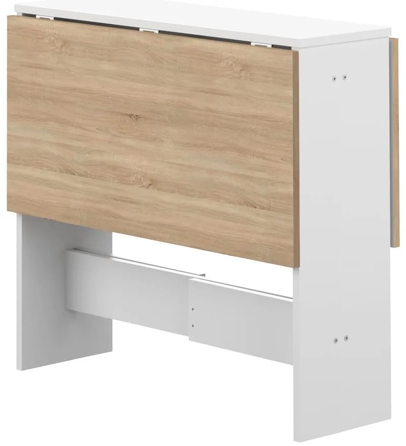 Rozkladací jedálenský stôl s doskou v dekore duba 76x28 cm Papillon – TemaHome