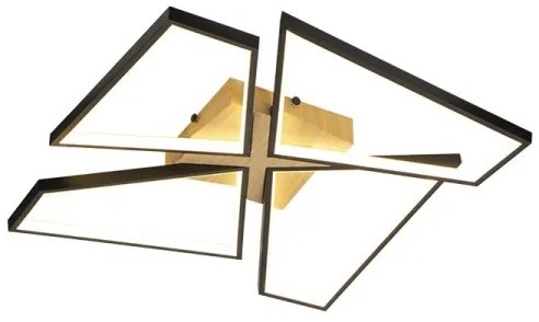 LED Stmievateľné stropné svietidlo LED/115W/230V 3000-6500K hnedá/čierna + DO