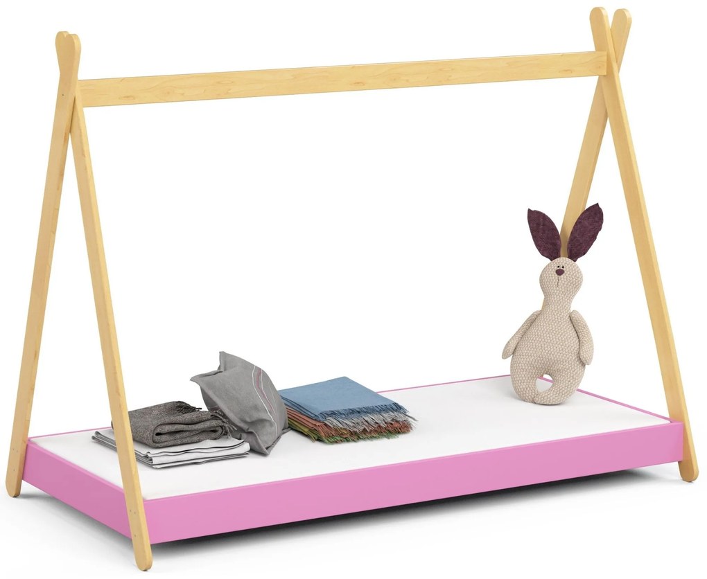 Detská posteľ Graciela II (ružová) (s matracom). Akcia -20%. Vlastná spoľahlivá doprava až k Vám domov. 1070803