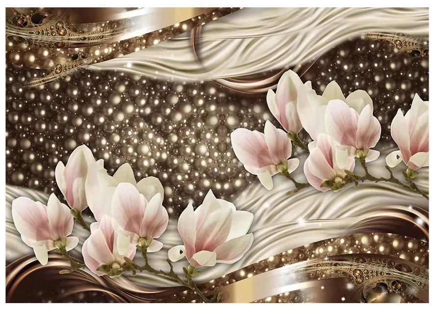 Artgeist Fototapeta - Pearls and Magnolias Veľkosť: 100x70, Verzia: Standard