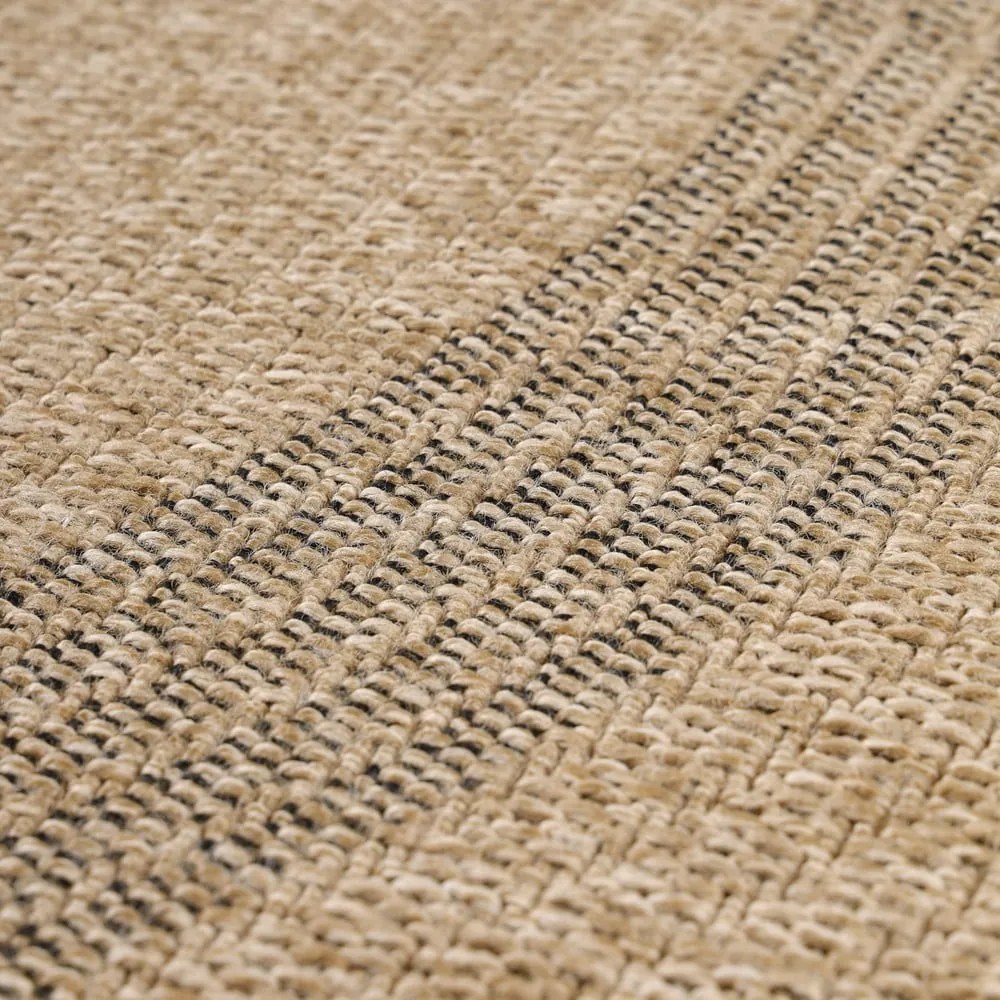 Čierno-béžový okrúhly vonkajší koberec ø 80 cm Comilla – Ayyildiz Carpets