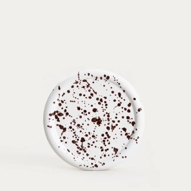 Dezertný tanier WILORA biely / hnedý 766794