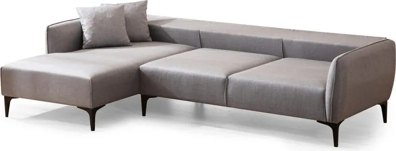 Svetlosivá rohová pohovka Belissimo, ľavý roh – Balcab Home