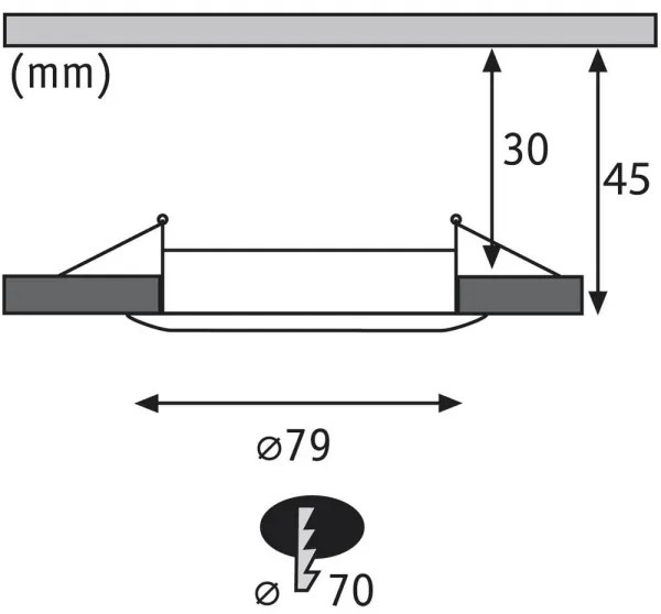 Paulmann 92827 - SADA 3xLED/7W stmievateľné podhľadové svietidlo COIN 230V