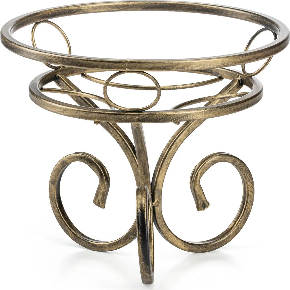 STOJAN NA KVETINÁČ RONNIE 24X28 CM ZLATÁ