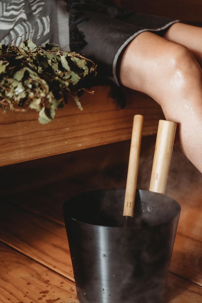 RENTO Saunový kbelík AL 5 l, černá