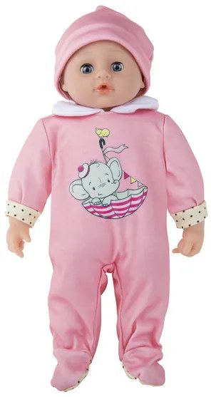 Playtive Bábika Kim vydávajúca zvuky, 38 cm (bledoružová) (100367362)